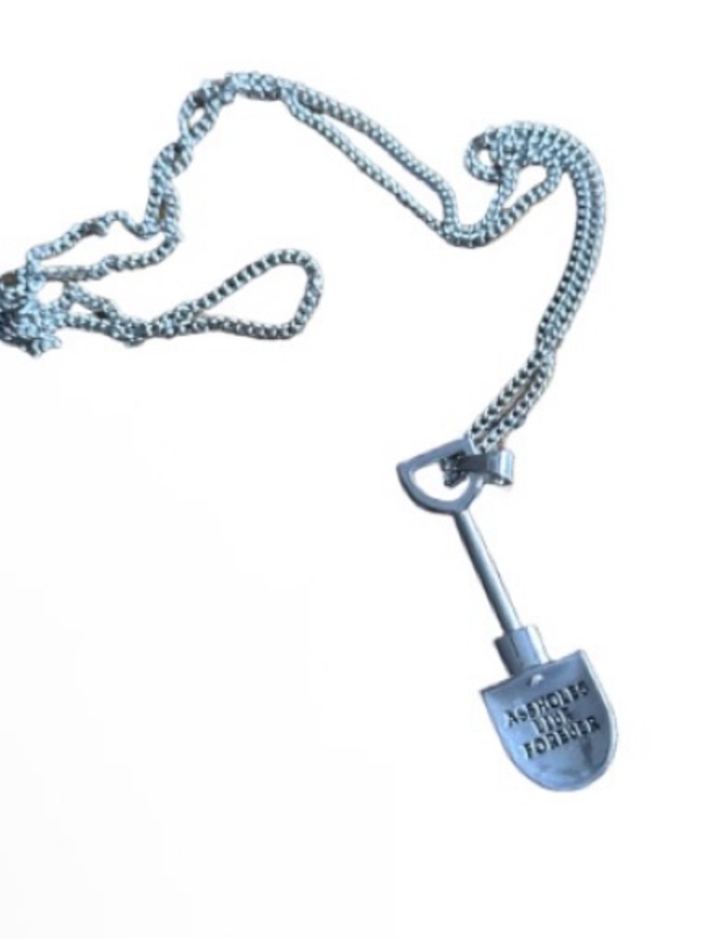 ALF Silver Shovel Pendant Necklace
